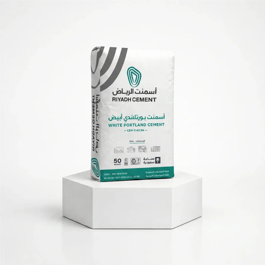 Riyadh White Cement Type II (Green Bag)
